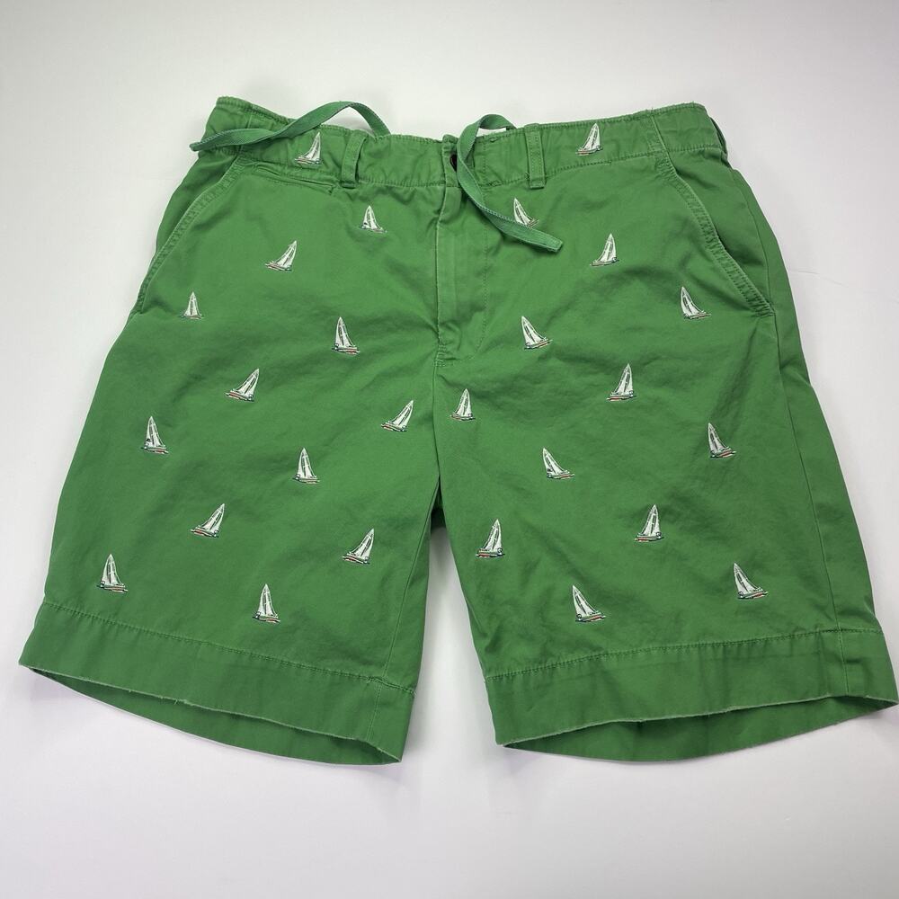 Polo Ralph Lauren AOP Shorts Men’s 36 Sailboat Green Chino